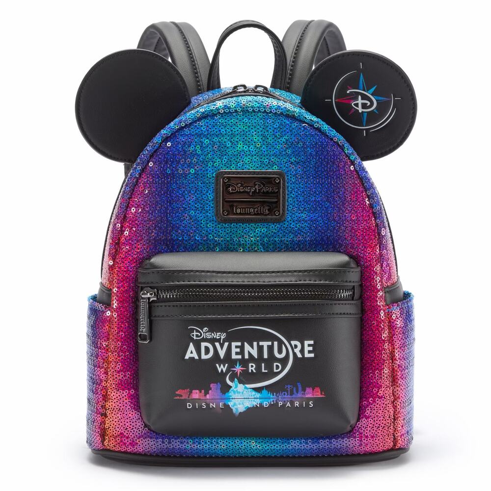 Disneyland Paris Adventure World Sequinned Backpack for Adults NWT